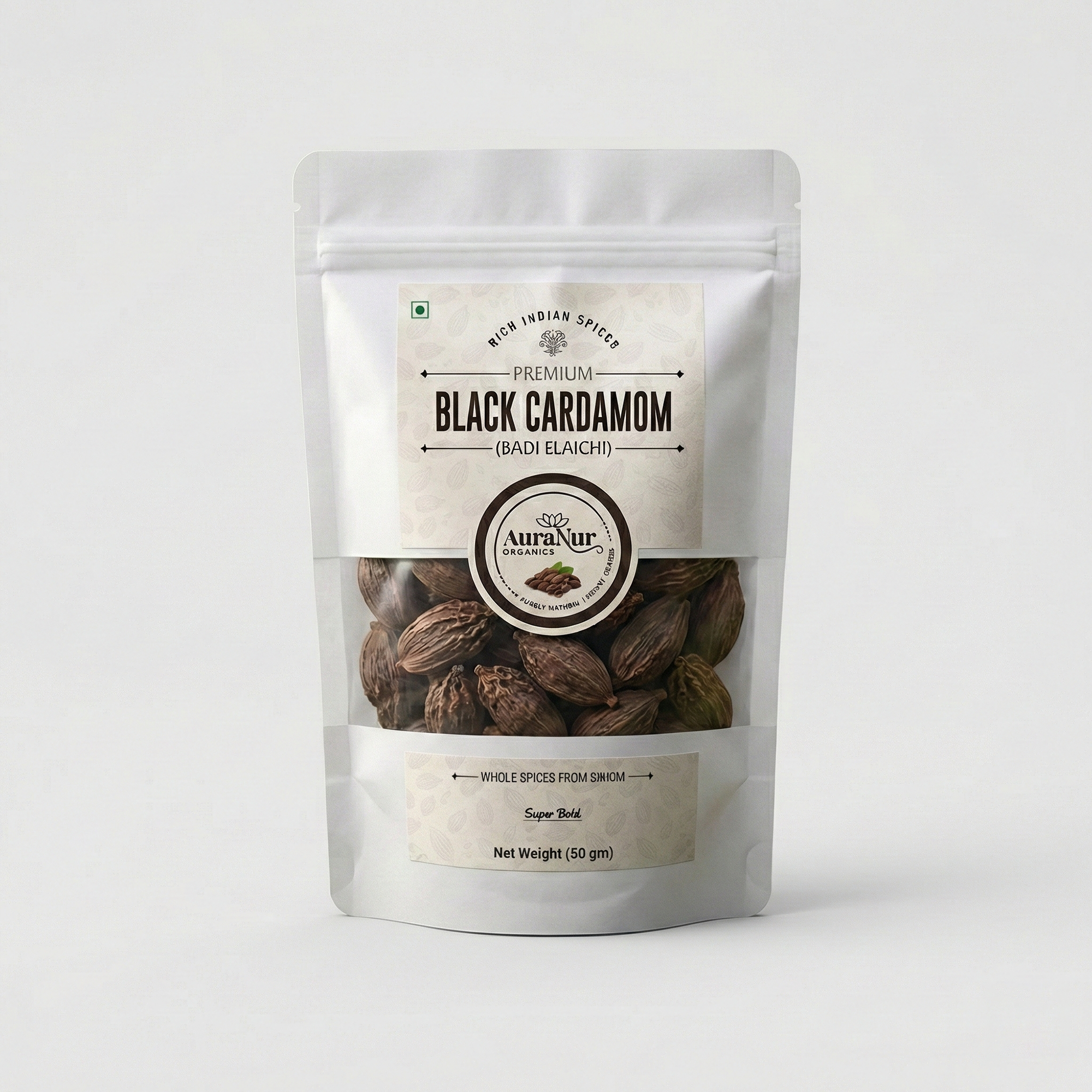 Black Cardamom (Super Bold) - 50gm