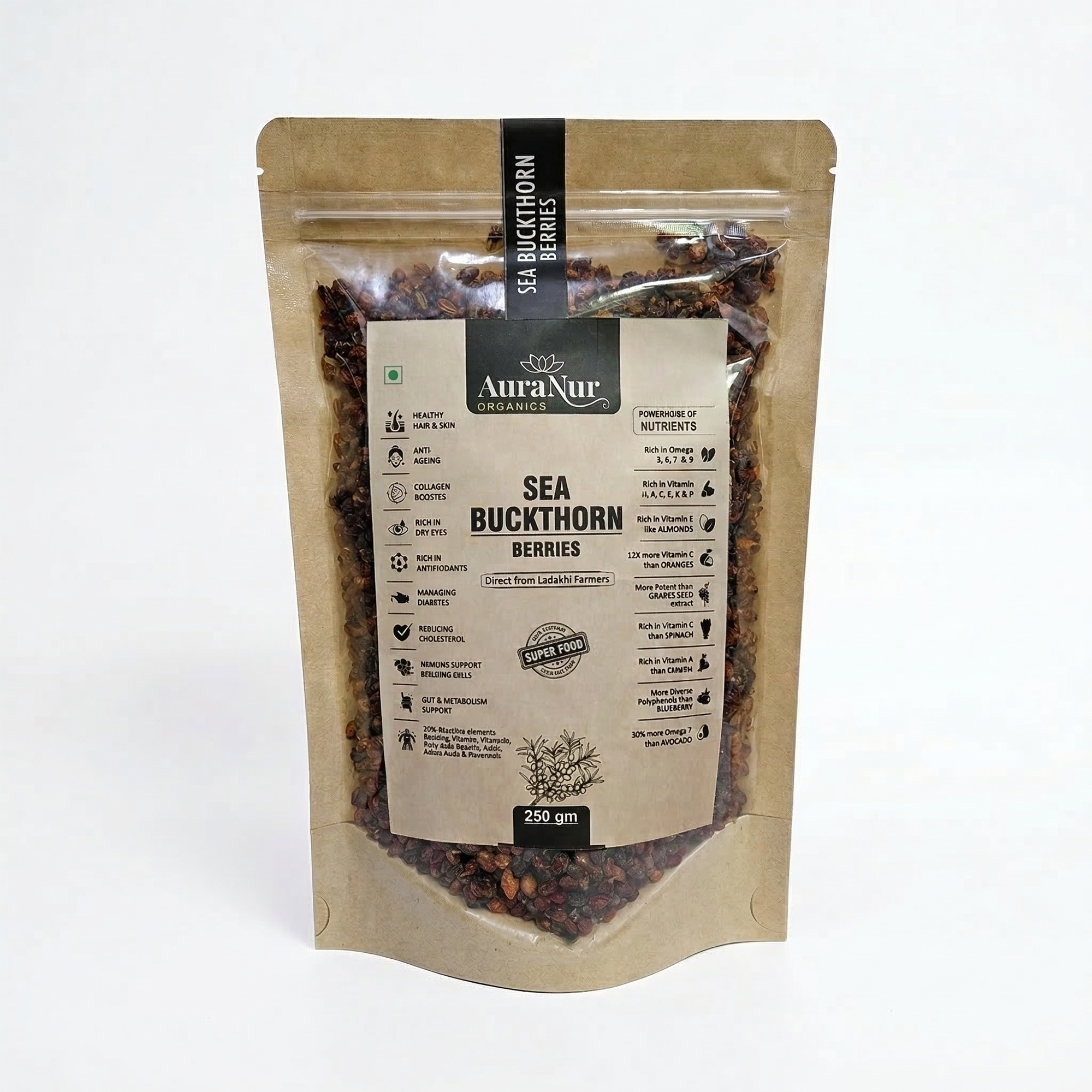 Sea Buckthorn Berries 250g
