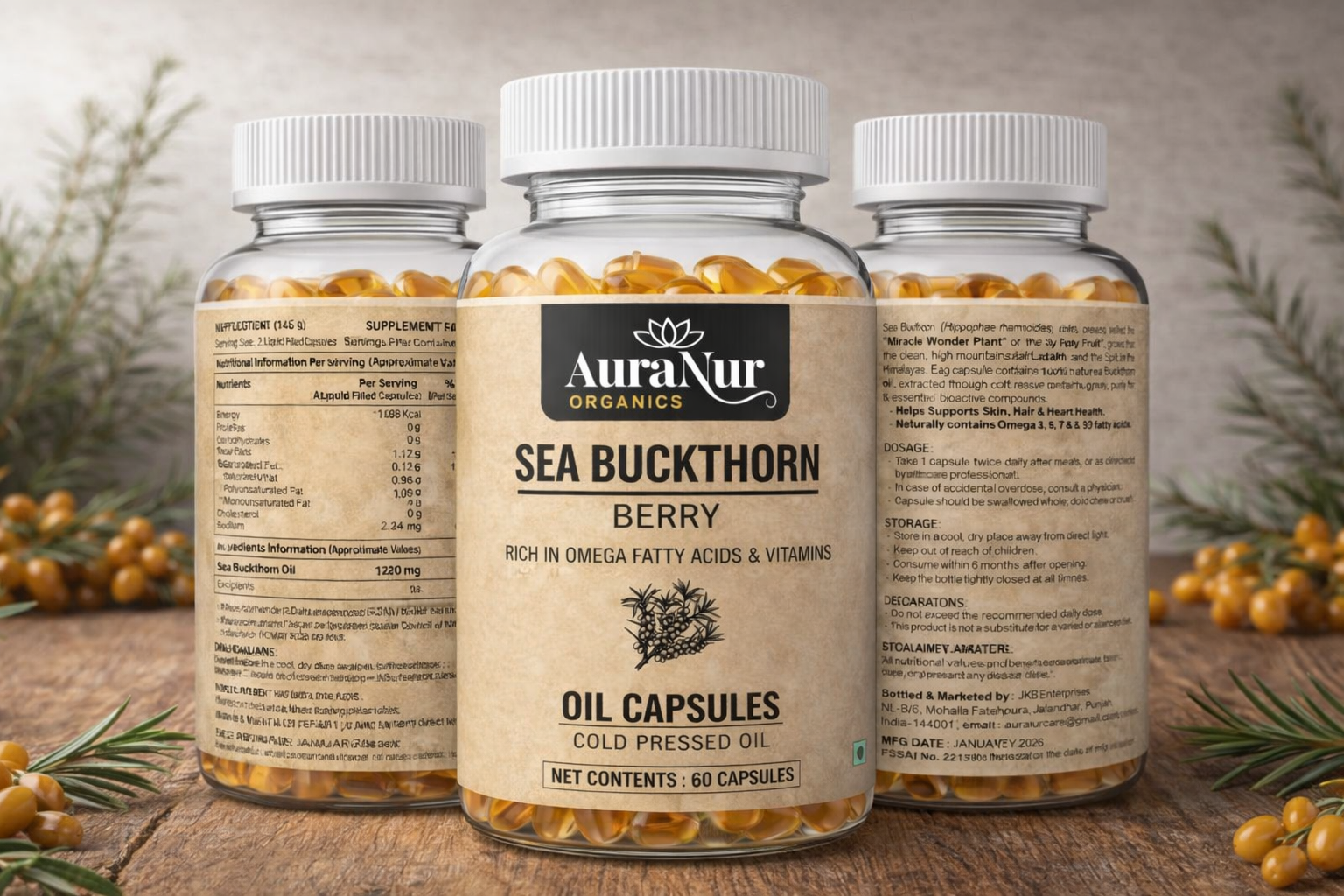 Sea Buckthron Berry Oil Capsule