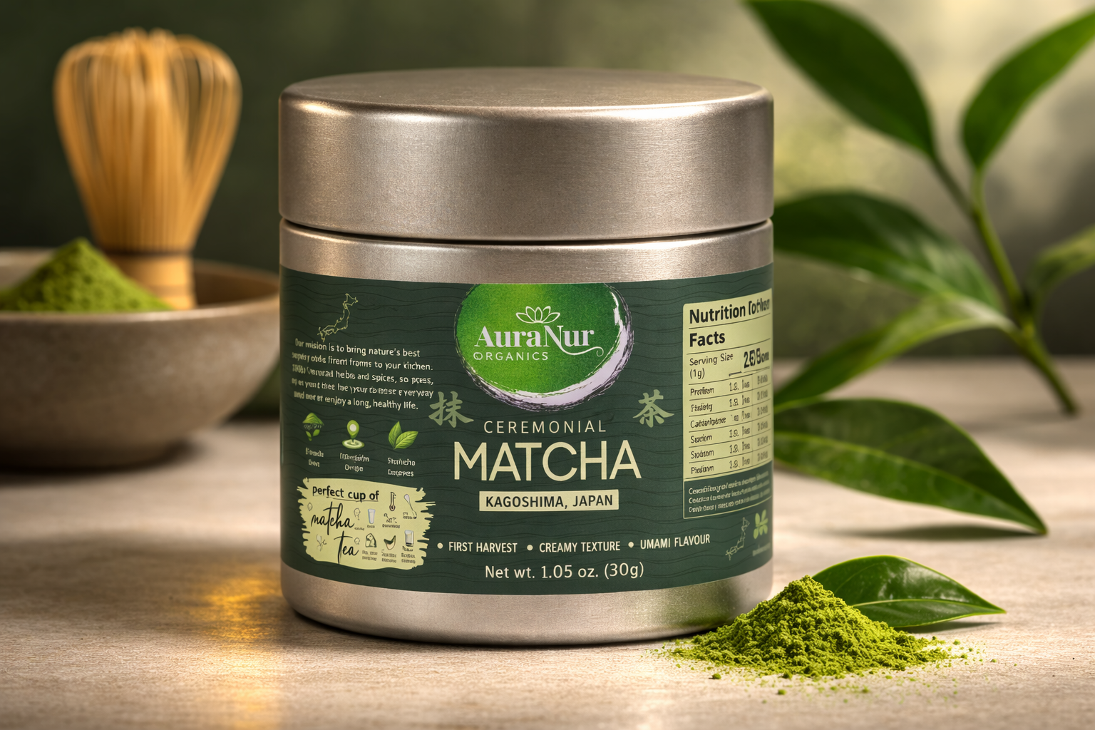 Matcha Tea Tin pack